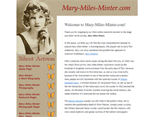 Tablet Screenshot of mary-miles-minter.com